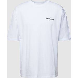 Oversized T-shirt met labelprint, model 'CRAIL'