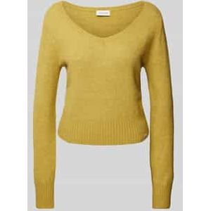 Gebreide pullover met V-hals