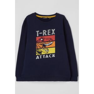 Sweatshirt met dinoprint