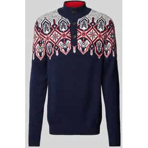 Gebreide pullover met opstaande kraag