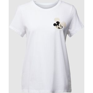 T-shirt met motiefprint, model 'Mickey Mouse shirt'