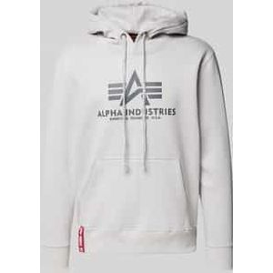 Hoodie met labelprint