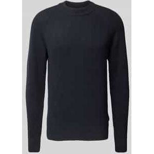 Gebreide pullover met ribboorden, model 'Kristian'