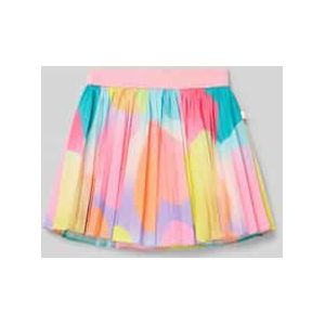 Plissérok met all-over motief