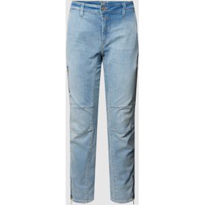 Regular fit jeans met labelpatch, model 'RICH CARGO'