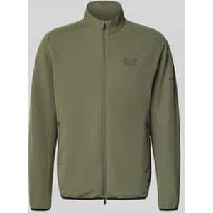 Regular fit sweatjack met logoprint, model 'Ventus'