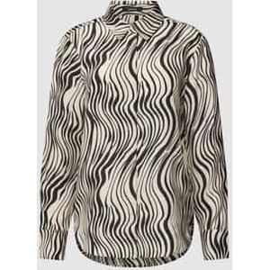 OPUS - Falkine - Blouse - All-over Motief - Platte Kraag - Knoopsluiting