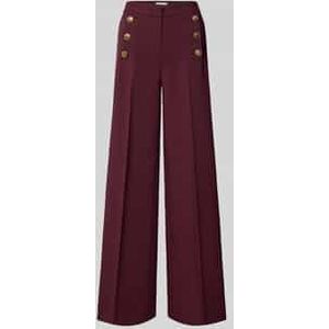Seductive - Bridget - Broek - Bruin - Elegante Donkerbruine Wijde Pijp
