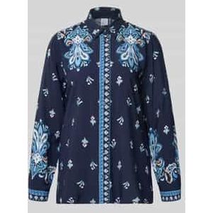 Regular fit blouse met manchetten