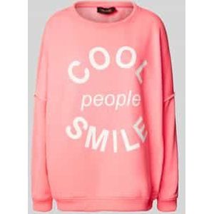Relaxed fit sweatshirt met statementprint