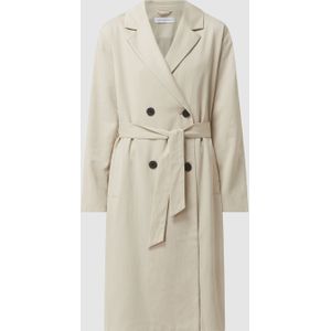 Lange jas van een mix van lyocell en katoen, model 'Tiara'