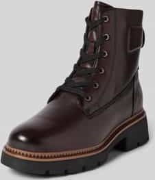 Leren boots met treklus