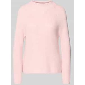 Gebreide pullover met opstaande kraag