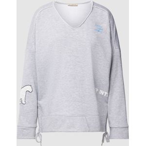 Sweatshirt met stitchingdetails, model 'Crazy'