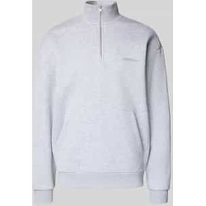 Sweatshirt met opstaande kraag en ritssluiting