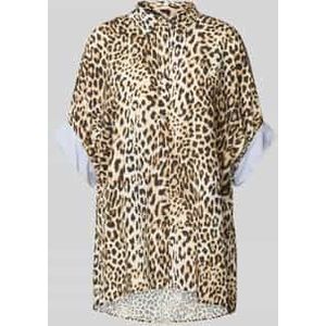 Extra lange overhemdblouse