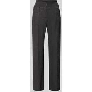 Flared stoffen broek met glittereffect