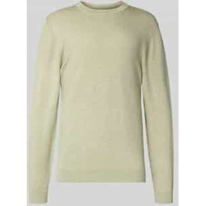 Gebreide pullover met ribboorden