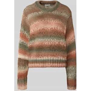 Relaxed fit gebreide pullover met ronde hals