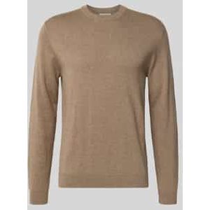 Regular fit gebreide pullover met kasjmier, model 'Halfdan'