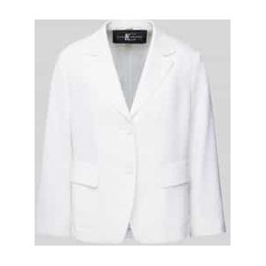 Linnen blazer met opgestikte klepzakken