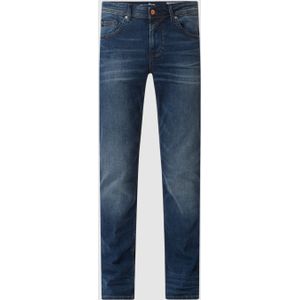 Straight fit jeans met stretch, model 'Aedan'
