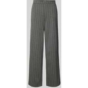 Wide leg stoffen broek met steekzakken