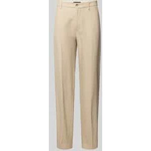 Marc O'Polo - Bunkris - Chino Broek - Effen - Mix van Linnen en Viscose