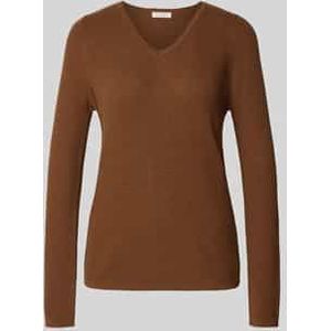 Gebreide pullover met V-hals