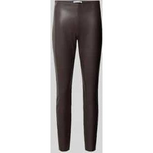 Skinny fit broek in leerlook, model 'RESA'