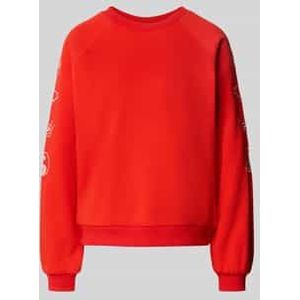 Sweatshirt met ribboorden, model 'LELA'