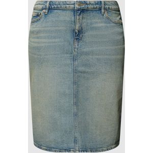 PLUS SIZE jeansrok met loopsplit, model 'DANIELA'