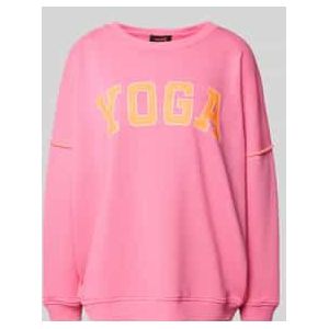 Oversized sweatshirt van puur katoen met statementprint