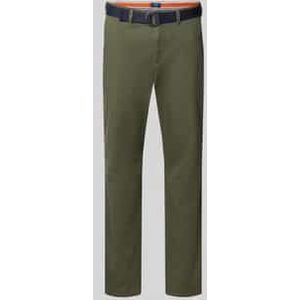 Slim fit chino met riem
