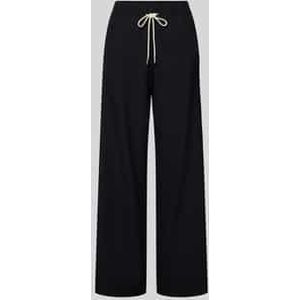 Wide leg sweatpants met contraststrepen