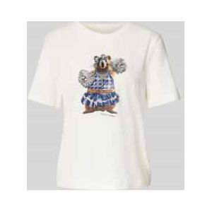 Marc Cain - T-shirt - Motiefprint - Ronde Hals - Puur Katoen - Regular Fit