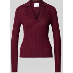 Ribgebreide pullover van wol