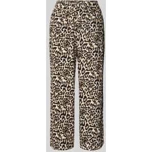 Linnen broek met elastische band, model 'FALAKKA'