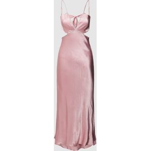 Midi jurk in glanzende look, model 'ROME DIAMONTE'