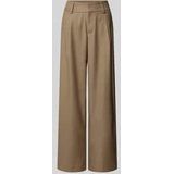 Stoffen broek met achterzak