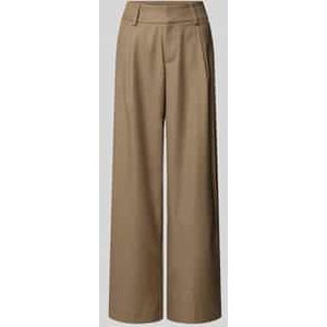 Stoffen broek met achterzak