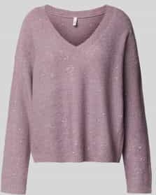 Regular fit gebreide pullover met pailletten, model 'ARIZONA'