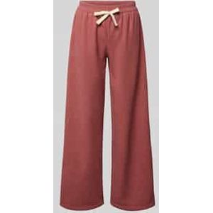 Wide fit stoffen broek met elastische band