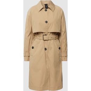 Trenchcoat met stoffen riem