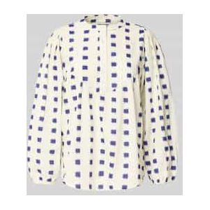 Regular fit blouse met ballonmouwen, model 'Sima'