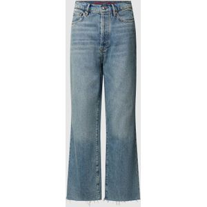 Straight leg jeans in 3/4 lengte