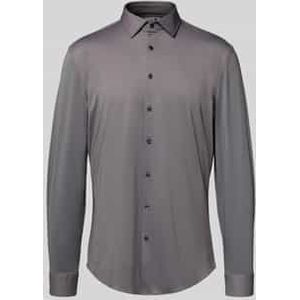 Slim fit zakelijk overhemd met kentkraag