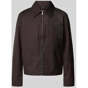 Regular fit overhemdjack met borstzakken