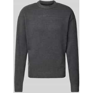 Gebreide pullover met ribboorden, model 'OLLIE'