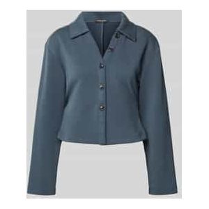 Kort blouseshirt met platte kraag en knoopsluiting